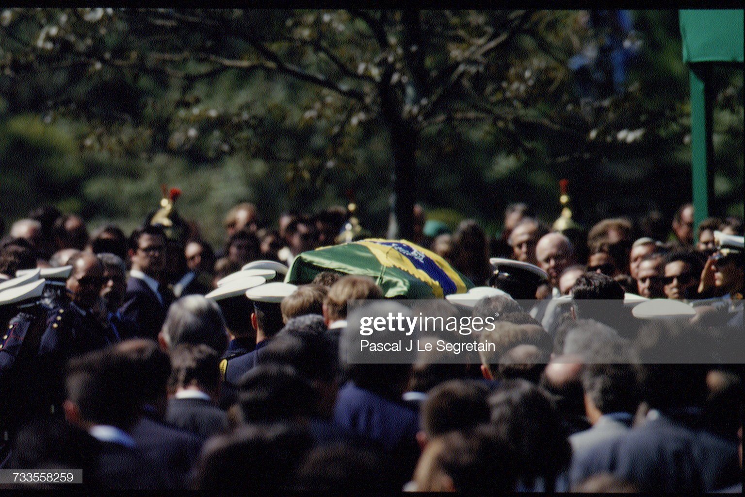 Funeral of Brazilian Ayrton Senna.