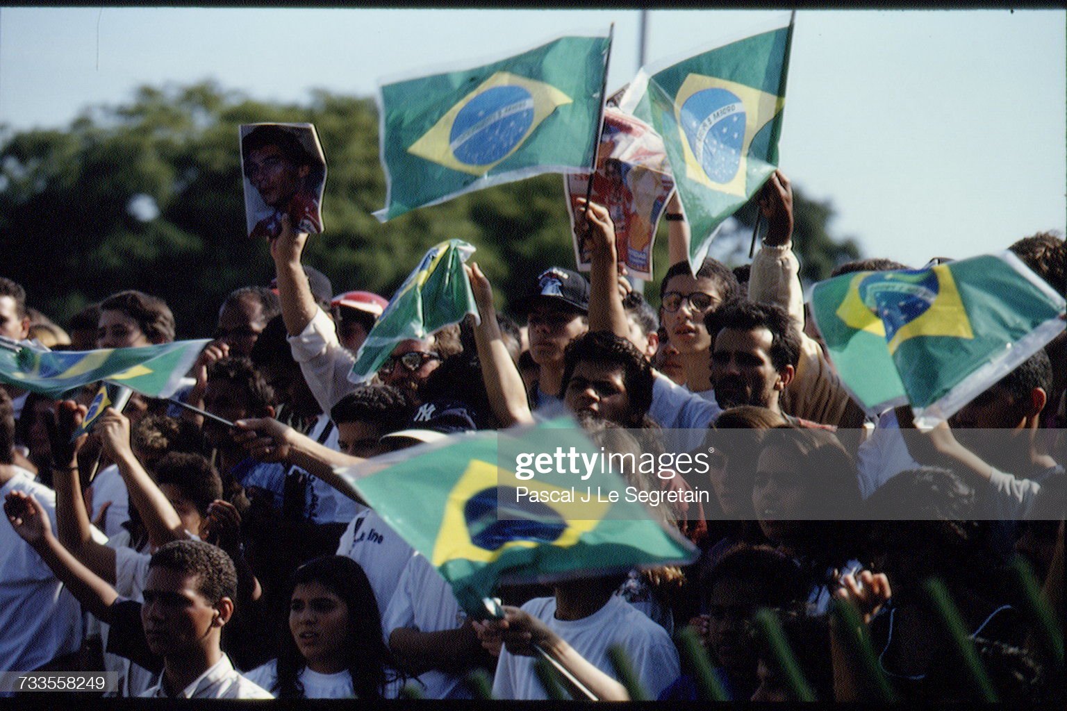 Ayrton Senna's funeral in Sao Paolo.