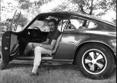 Jo Siffert in a Porsche 911.