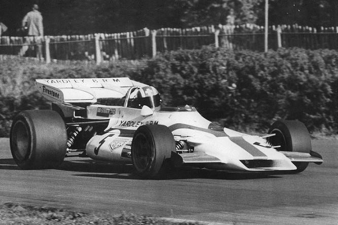 Jo Siffert drives on track.