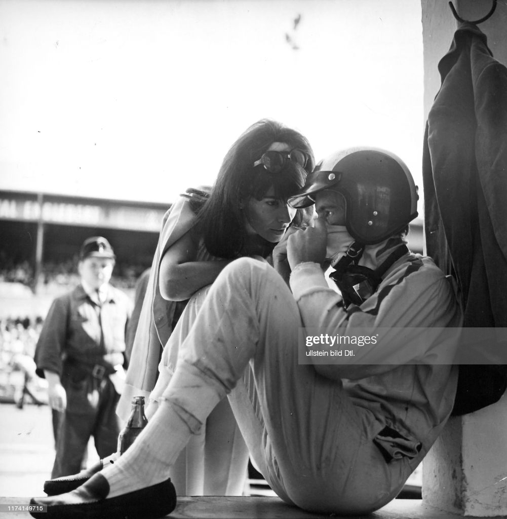 Jo Siffert and his wife Simone on July 01, 1968. 