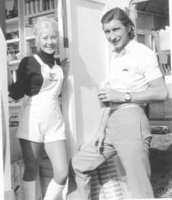 Jo Siffert and Sue Lehmann during the Silverstone weekend in July 1971.