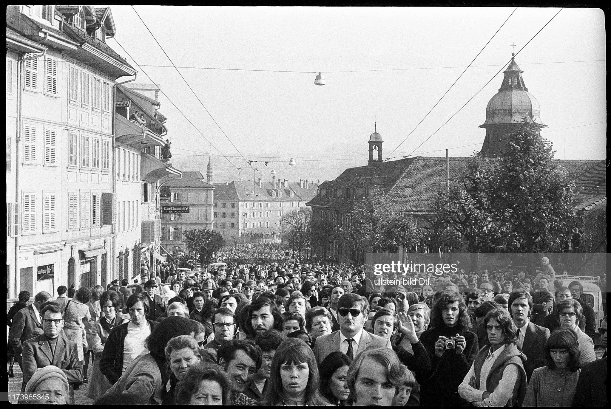 Jo Siffert's funeral, Fribourg 1971.