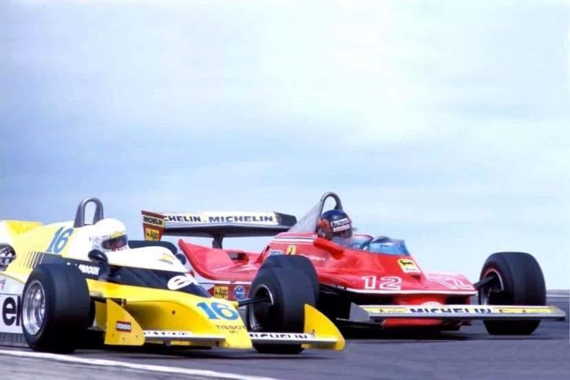 Arnoux and Villeneuve at Dijon in 1979. 