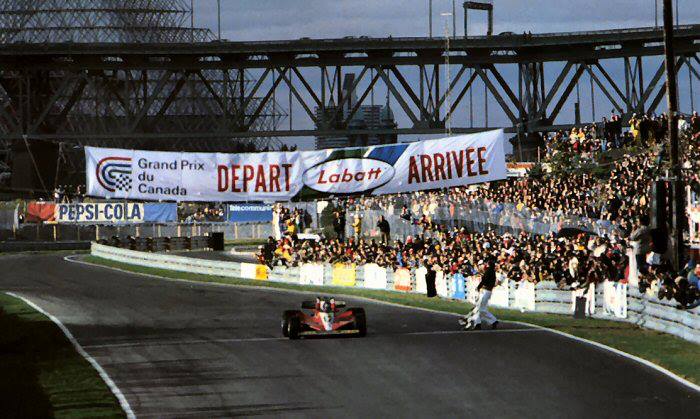 Gilles Villeneuve winning the Canadian GP in 1978.