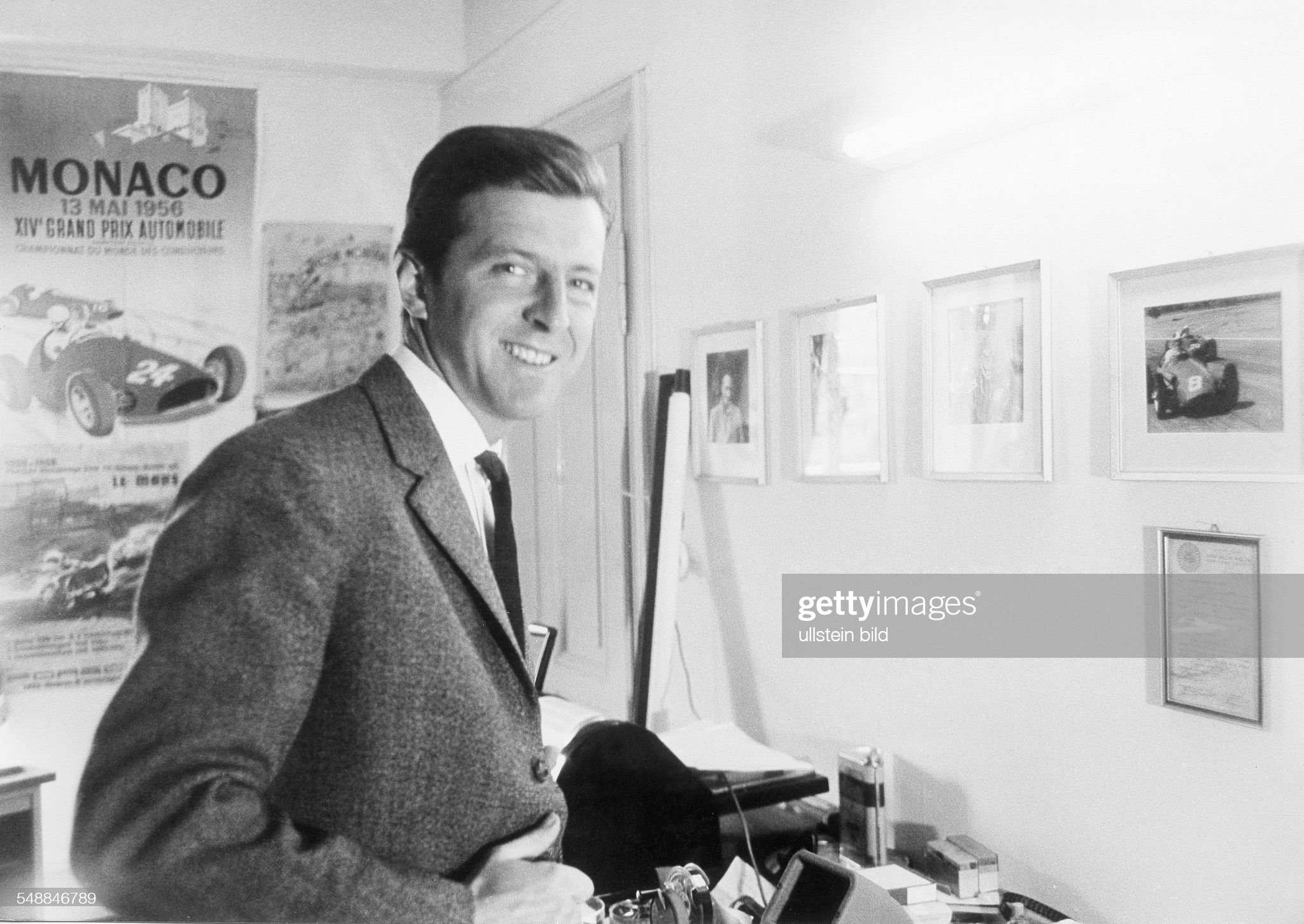 Von Trips in 1960 in his office. 