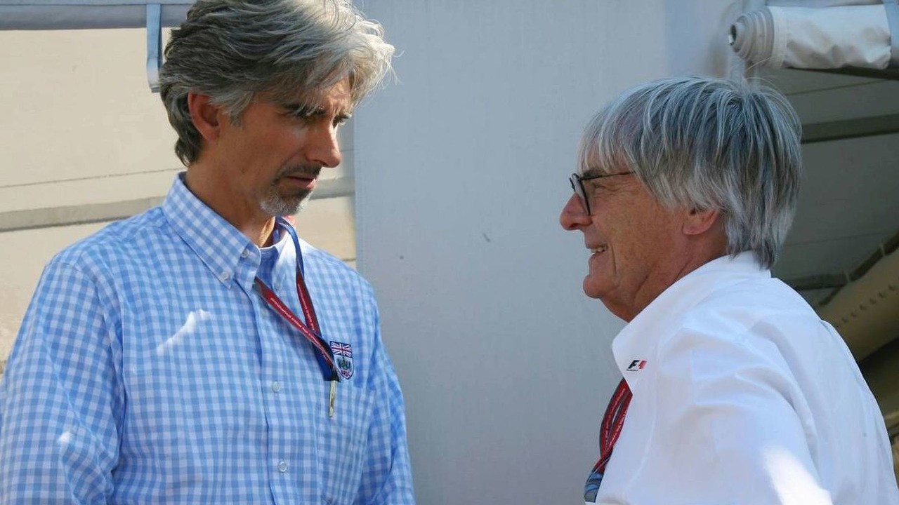 Damon Hill and Bernie Ecclestone in 2009.