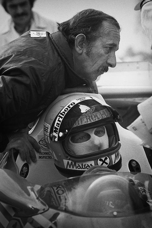 Ermanno Cuoghi with Niki Lauda.