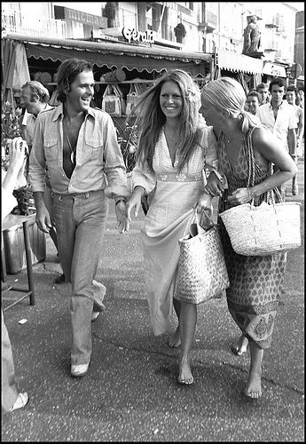 Brigitte Bardot and friends.