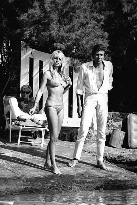Brigitte Bardot with Gunther Sachs.