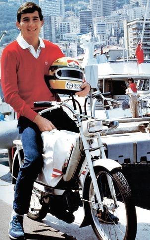 Ayrton Senna in Monaco.