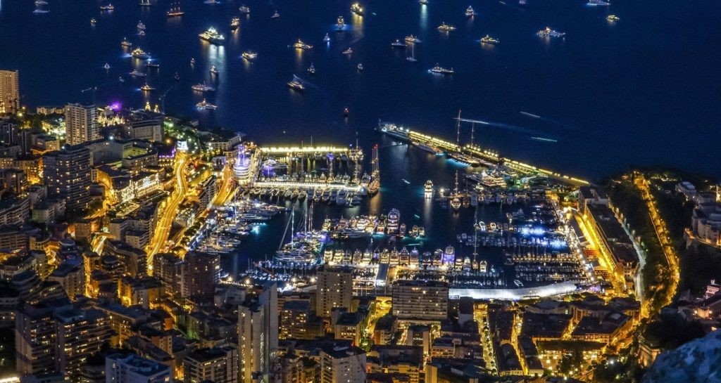 Monaco by night.