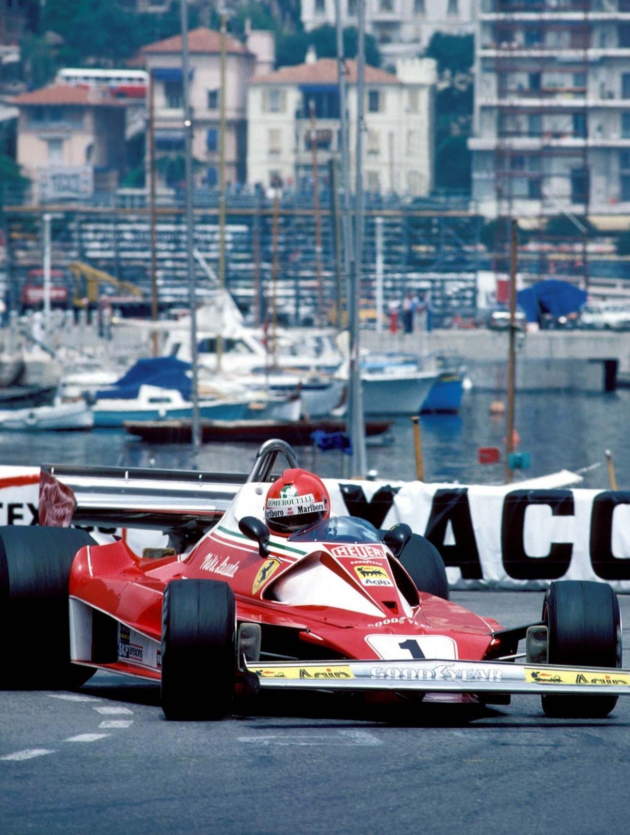 Niki Lauda, Ferrari 312 T2, 1976 Monaco GP, Monte Carlo.