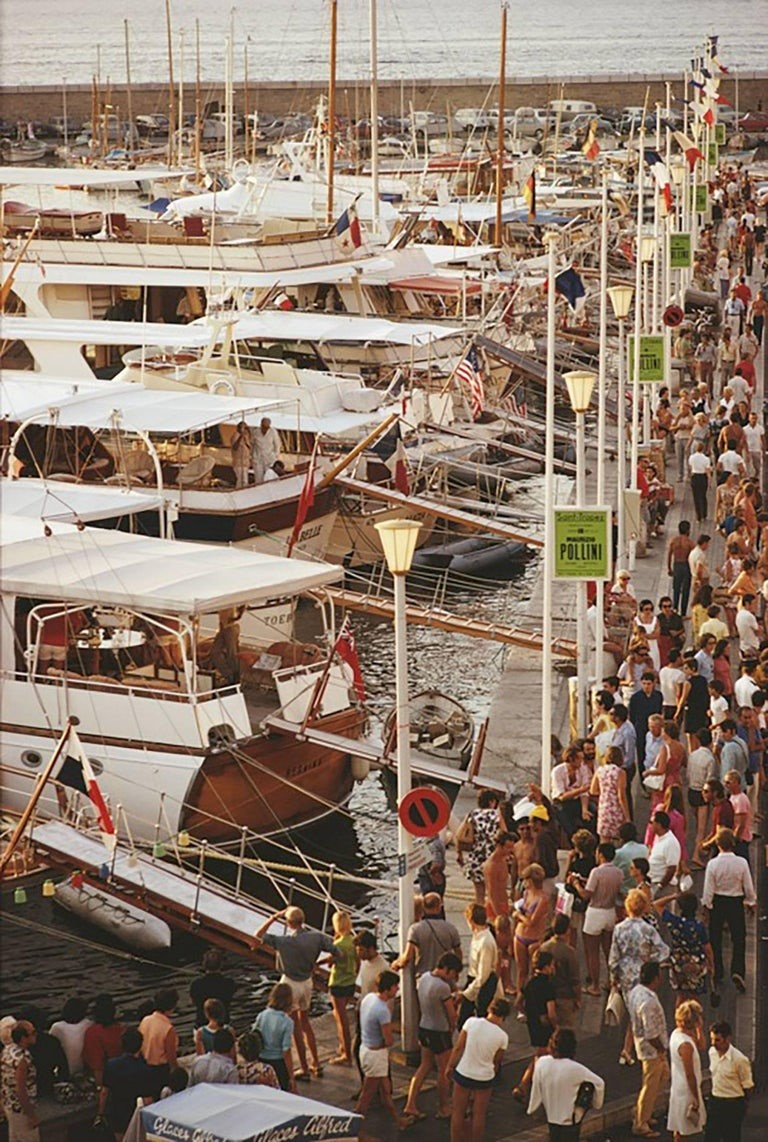 Saint-Tropez seafront in 1970. 