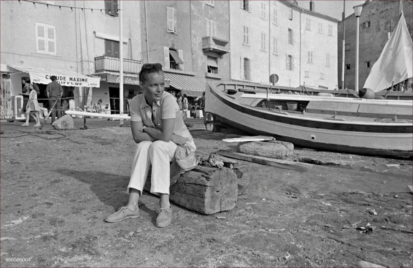 Romy Schneider in Saint Tropez in 1968.