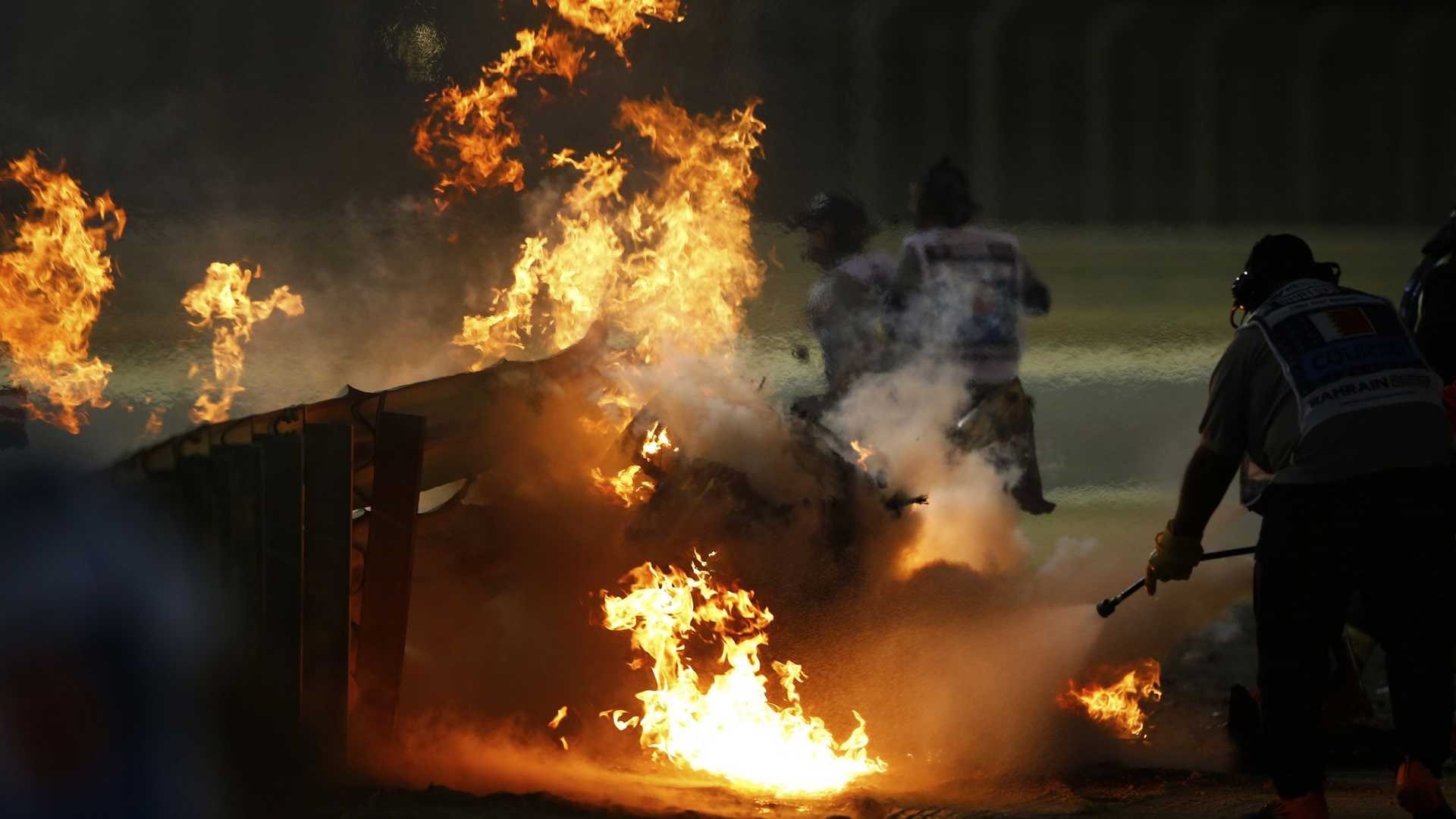 Romain Grosjean's accident.