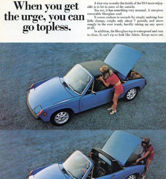 A Porsche 914 ad.