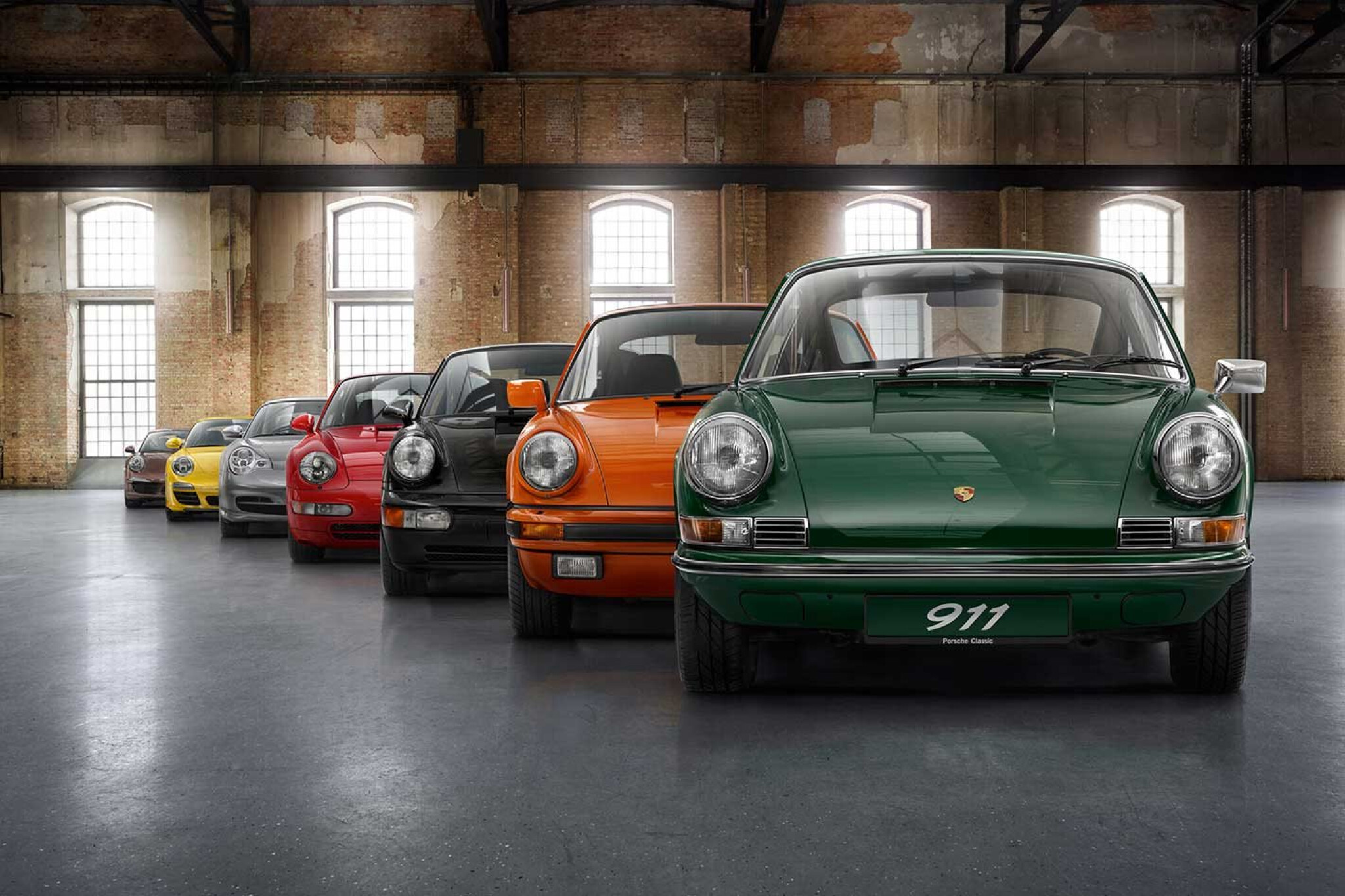 Seven generations of the Porsche 911 in pictures.