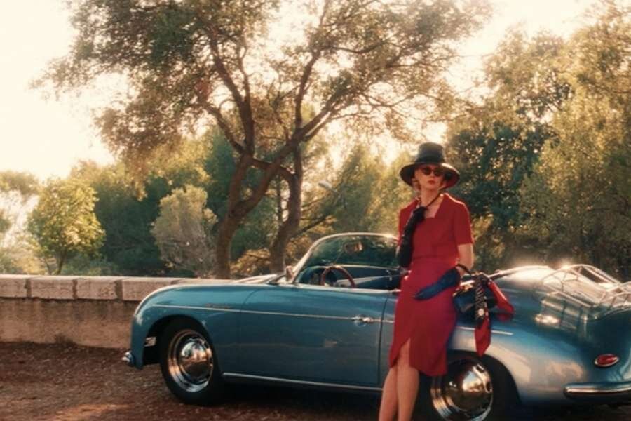 Nicole Kidman as Grace Kelly and a Porsche 356.