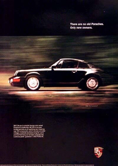 A Porsche 911 ad.