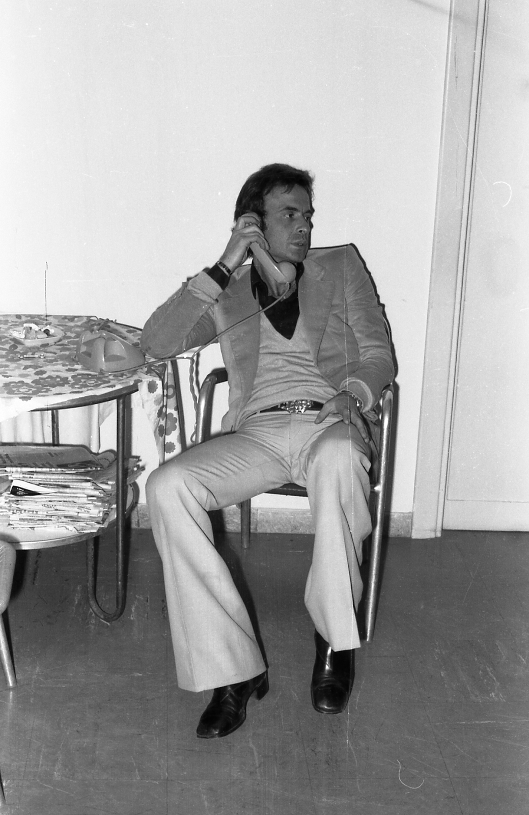 Franco Califano at home in 1973.