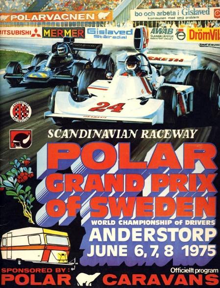 A poster of Anderstorp. Grand Prix.