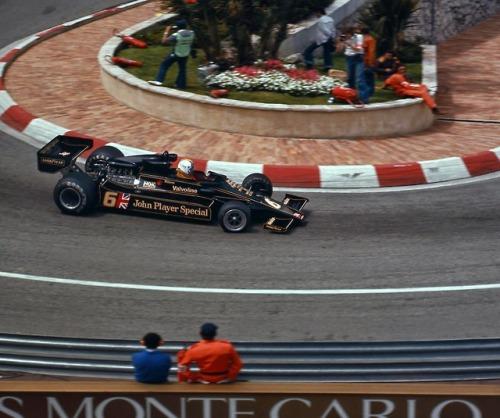 Gunnar Nilsson, Lotus-Ford 78, 1977 Monaco GP, Monte Carlo.