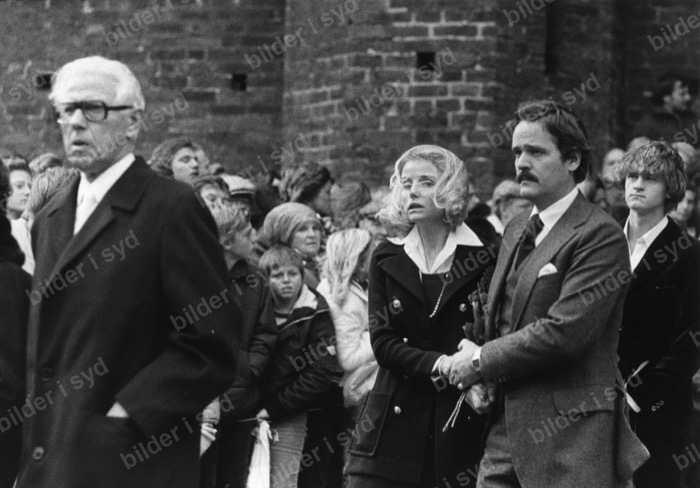 The funeral of Gunnar Nilsson in Mariakyrkan, Helsingborg, in 1978 was attended by his girlfriend Christina Tenshult and mutual friends.