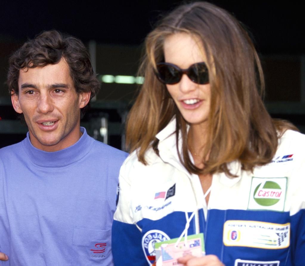 Senna with Elle MacPherson in Australia.