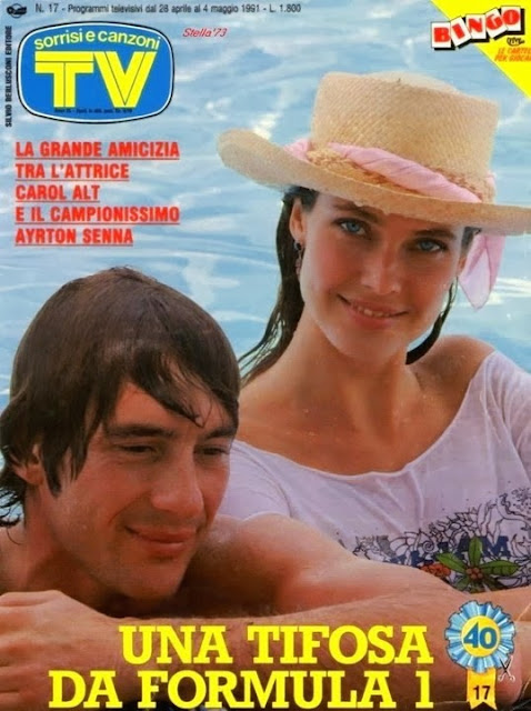 Ayrton and Carol in a magazine cover. 
