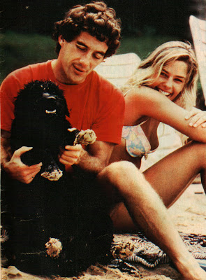 Ayrton Senna and Adriane Galisteu.
