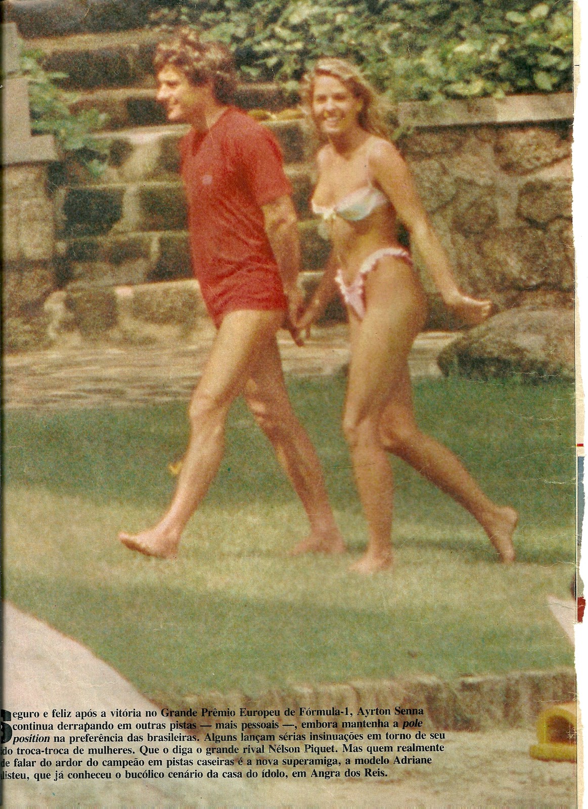 Ayrton and Adriane at Angra dos Reis.