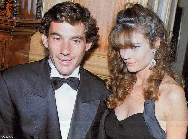 Ayrton Senna and Carol Alt.
