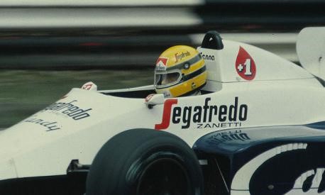 Ayrton Senna at Brands Hatch in a TG184 (third place).