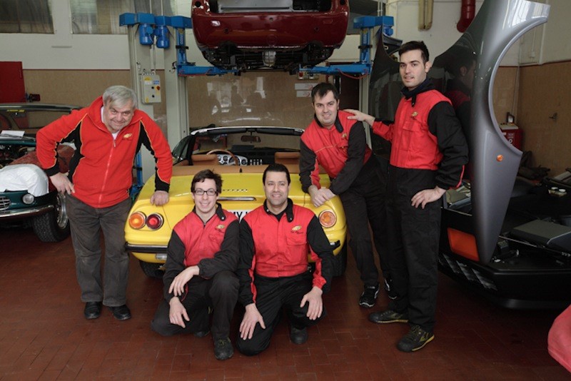 Today Silvano, Davide and Andrea, armed with an history of 40 years, continue the path with the help of valuable employees. An example above all is Vincenzo, that joined the company when he was very young and is now specialized in all aspects that make a car complete.