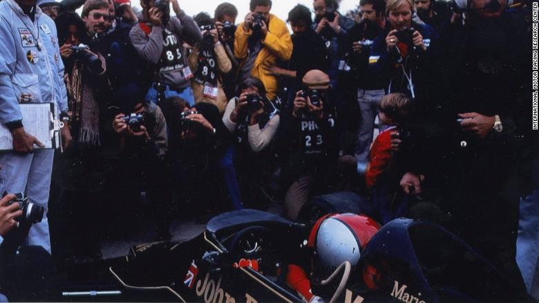 Mario Andretti in a Lotus.