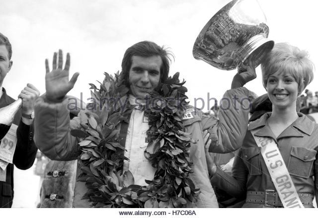 Emerson Fittipaldi winner in 1970 at Watkins Glen in a Lotus 72c.
