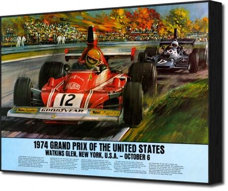 Poster of the 1974 Watkins Glen Grand Prix.