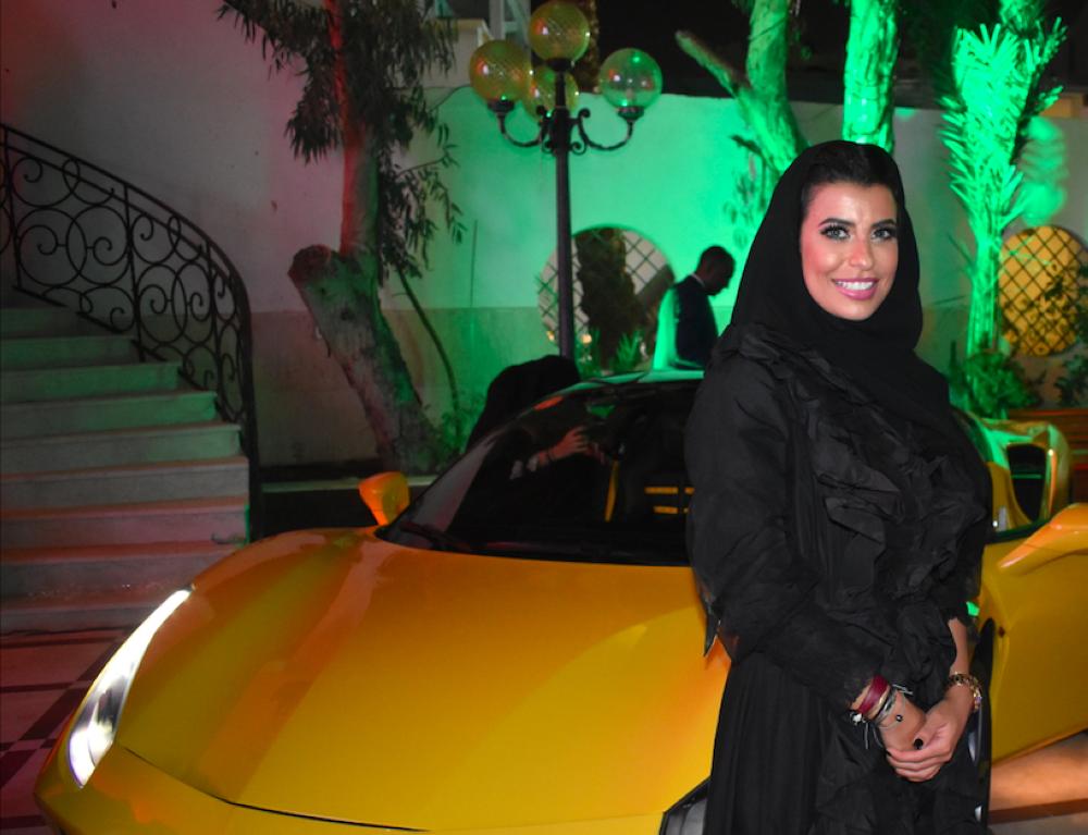 Aseel Al-Hamad, the first Saudi female to own a Ferrari, at the event titled “Saudi women can drive Italian” on March 02.2018.