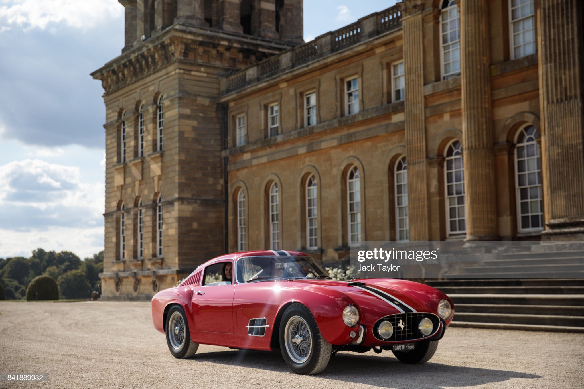A 1956 Ferrari 250 GT Berlinetta Tour de France is driven past Blenheim Palace at Salon Prive’ on September 02, 2017 in Woodstock, England. 
