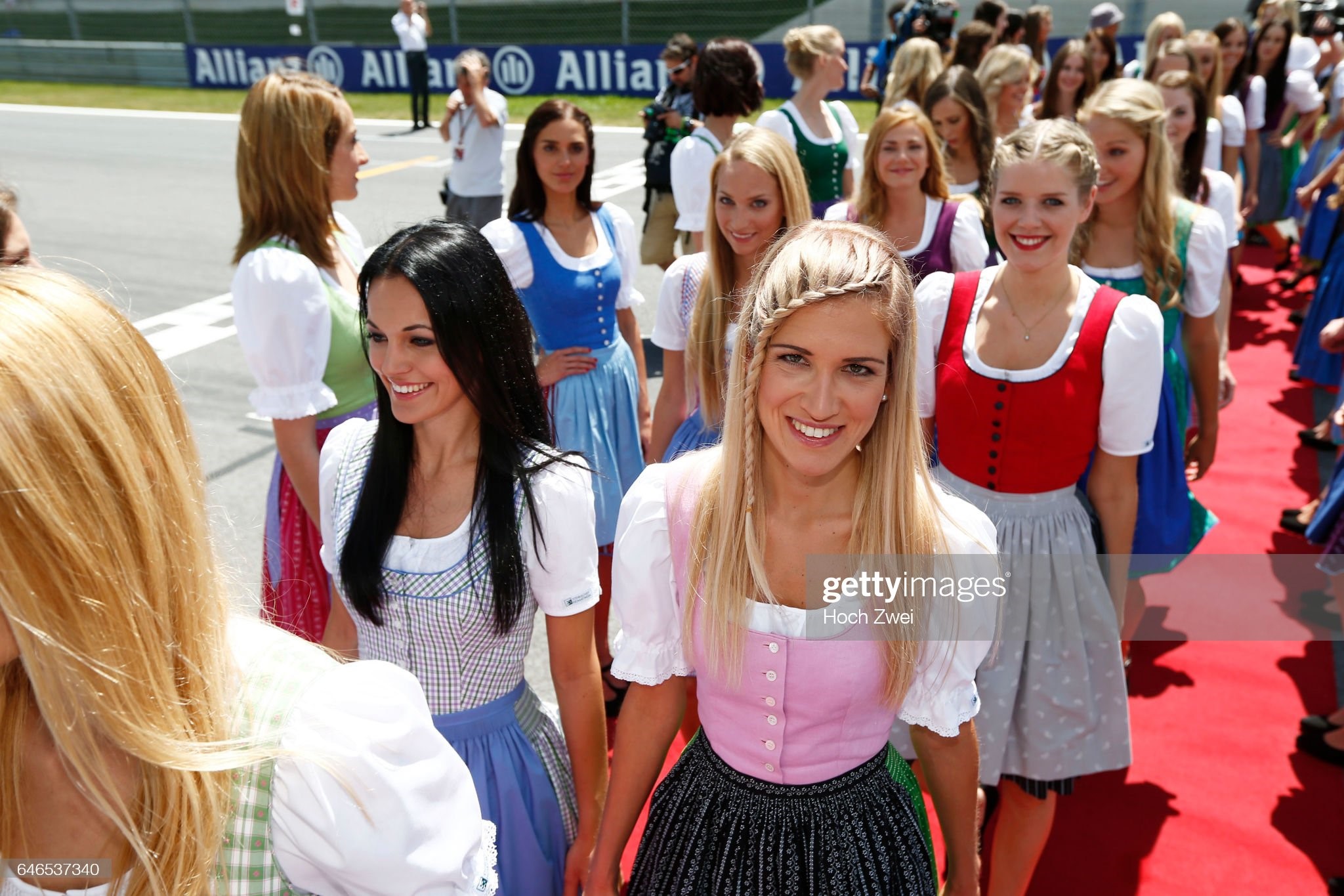 Formula One World Championship, Grand Prix of Austria, June 22, 2014, grid girls. 