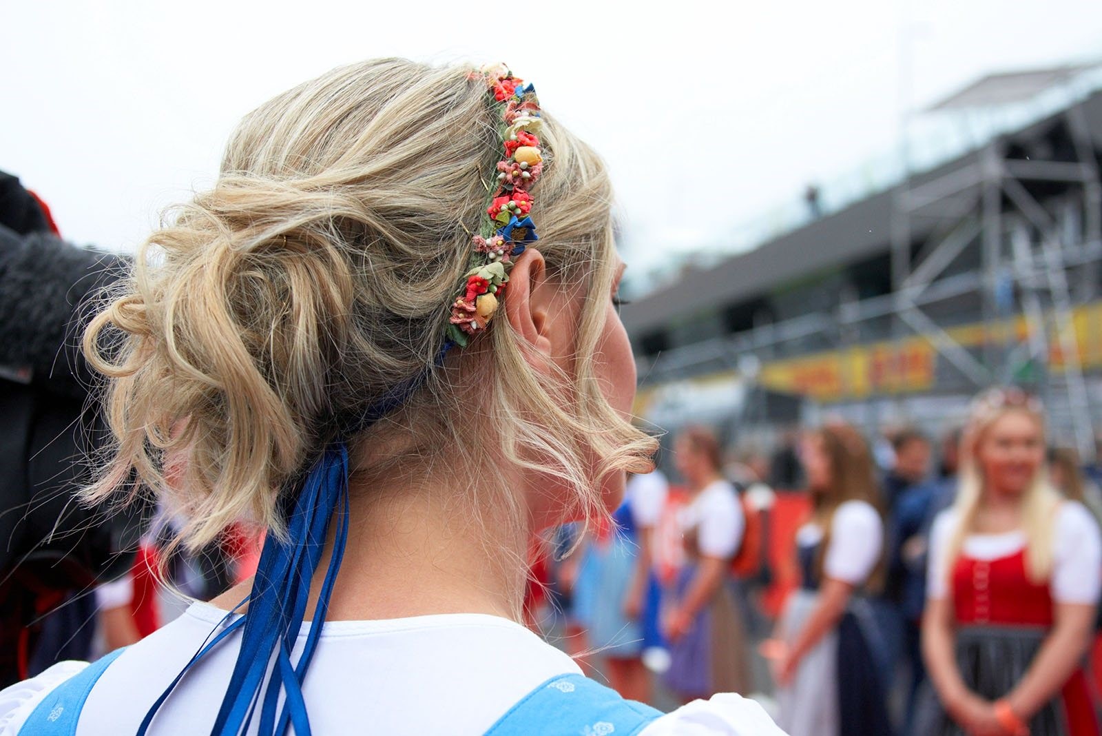 Formula 1 grid girls at Spielberg, Austria, in 2016. 