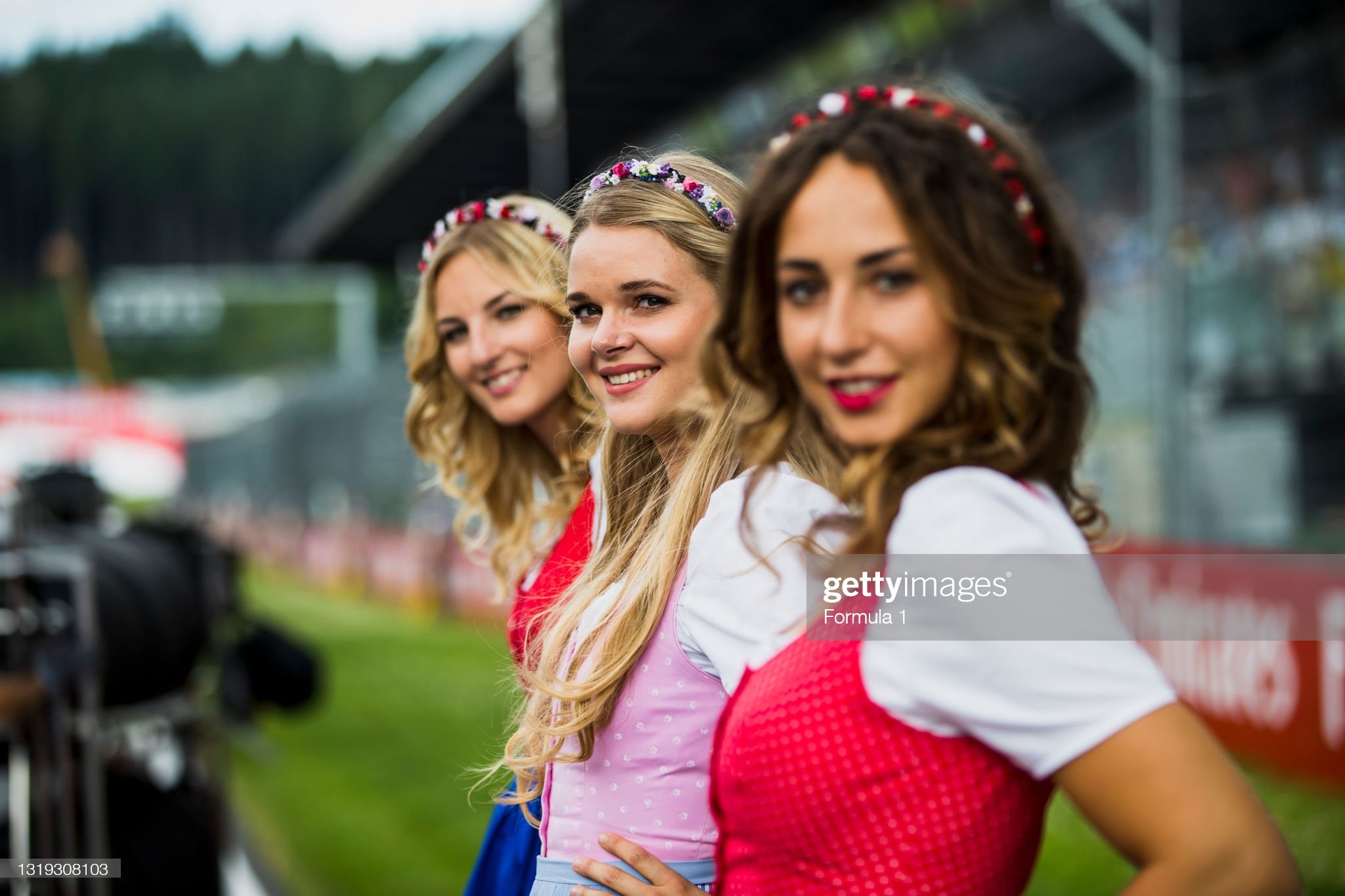 Grid girls at the GP3 Series, round 2, Red Bull Ring, Spielberg, Austria, Saturday 08 July 2017. 
