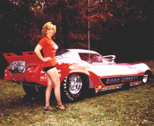 Multi-time National Champion Bunny Burkett with her E/S ’65 Ford Mustang.