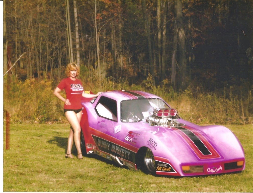 Multi-time National Champion Bunny Burkett with her E/S ’65 Ford Mustang.