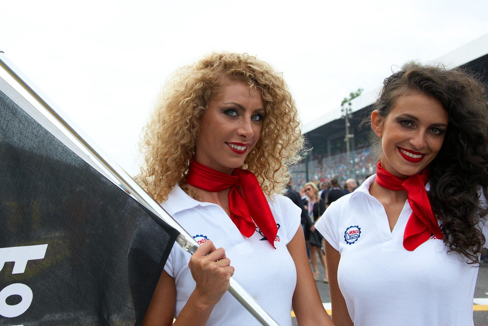 Grid girls at Monza, Italy, in 2013. 