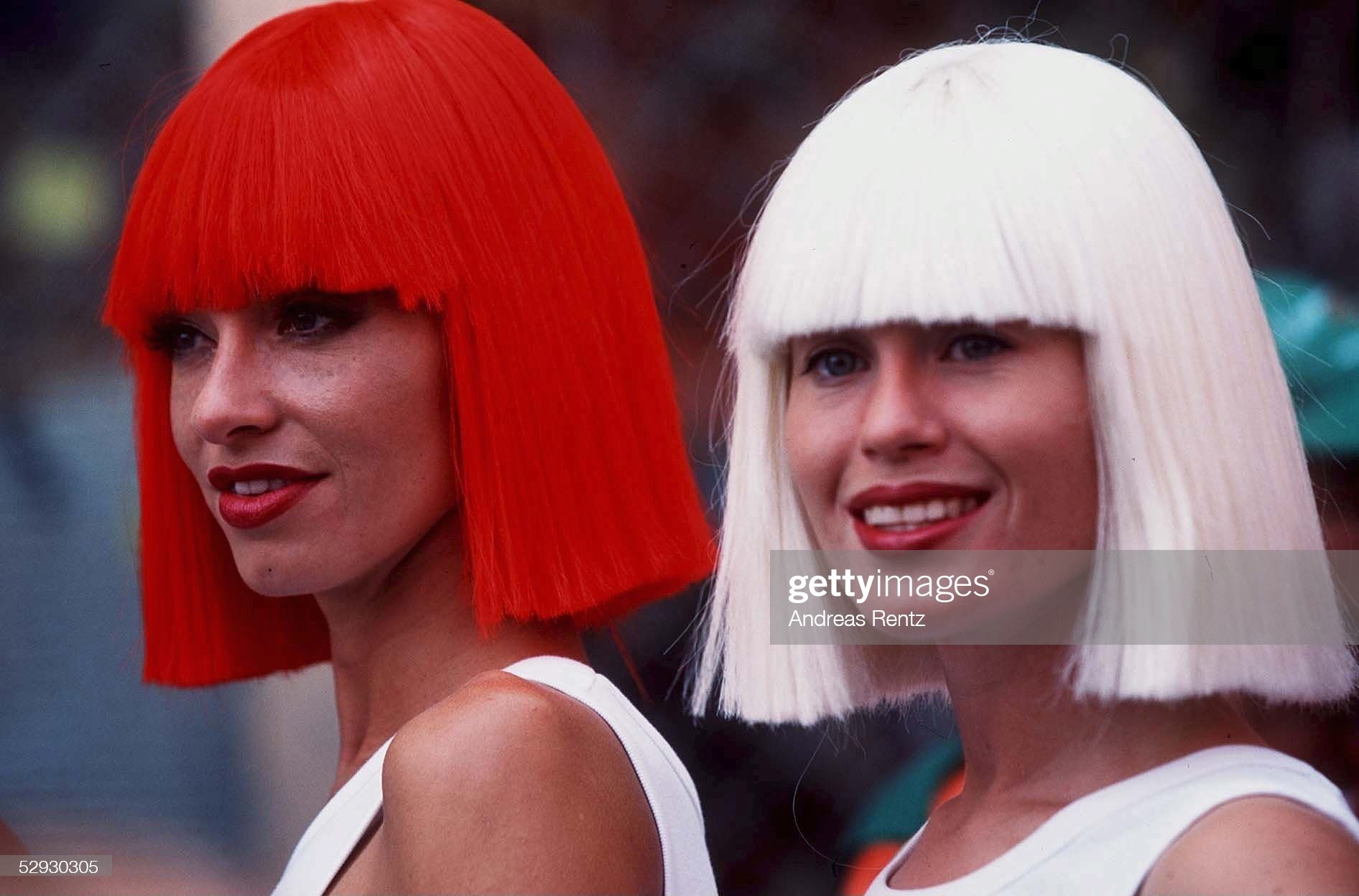 Formula 1 girls at the Monaco Grand Prix on June 04, 2000. 
