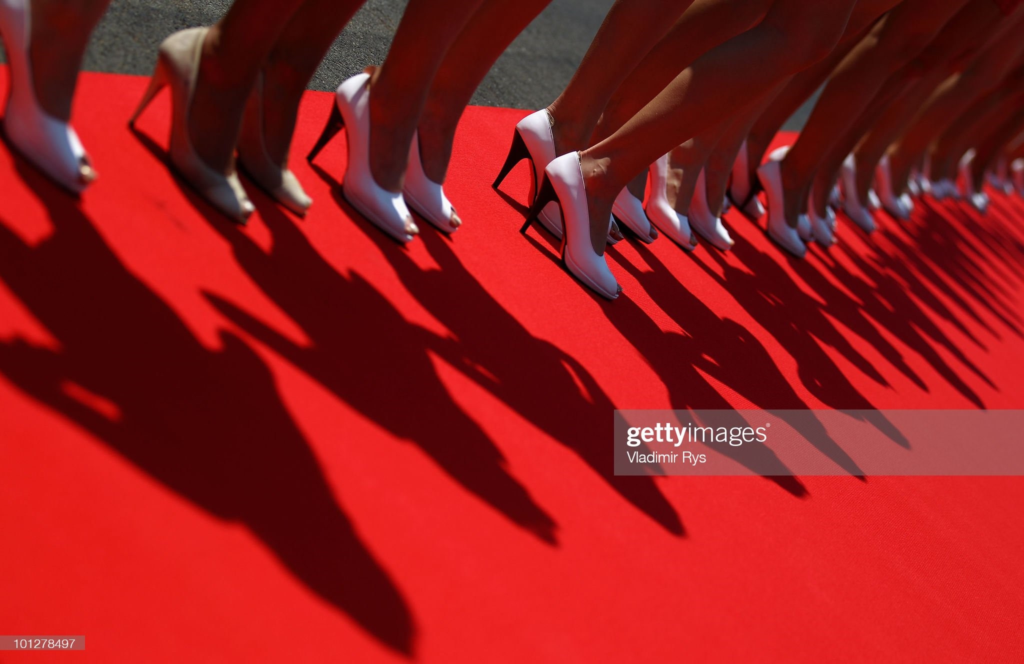 Grid girls are seen before the Turkish Formula One Grand Prix at Istanbul Park on May 30, 2010, in Istanbul, Turkey. 