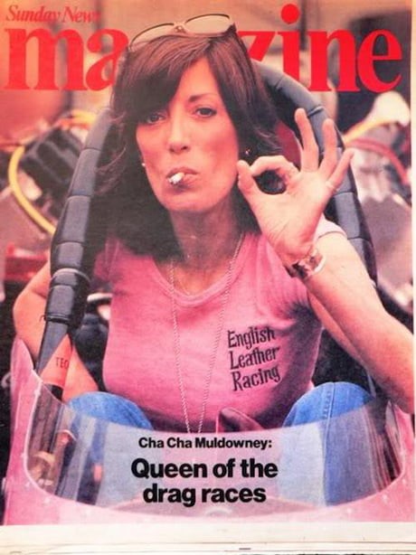 Muldowney was less concerned with being cooed over as a sex symbol and strove to be a pioneer in woman’s drag racing, which did, earning 18 National Championships over her career.