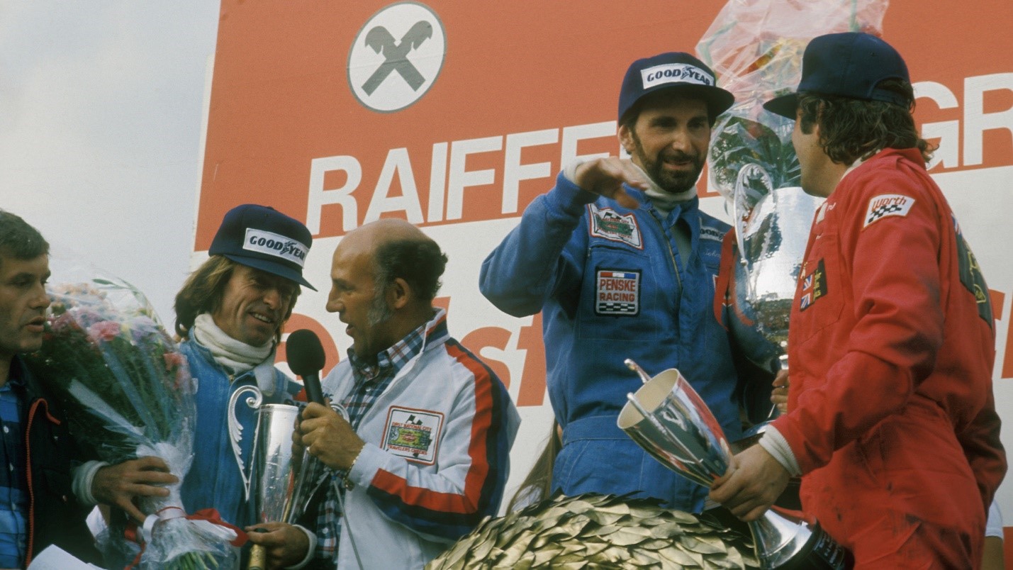 A final glimpse at the bearded Watson on the top step of the podium in 1970. 